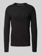 Regular fit gebreide pullover van zuiver katoen