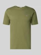 Regular fit T-shirt met logostitching