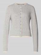 Gebreid jack van mix van katoen en kasjmier