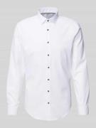 Super slim fit zakelijk overhemd met kentkraag
