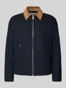 Jeansjack met platte kraag en ritssluiting, model 'RIKALO'