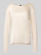 Regular fit shirt met lange mouwen van pure viscose