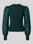 Gebreide pullover met ribboorden, model 'DOTME'