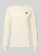 Shirt met lange mouwen en labeldetail