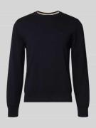 Regular fit gebreide pullover van puur katoen, model 'UPCAS'