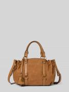 Boxershort in leerlook met logo-applicatie, model 'Ginesa'