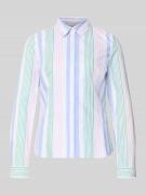 Slim fit overhemdblouse met sportmanchetten