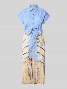 Regular fit midi-jurk met sierstrik