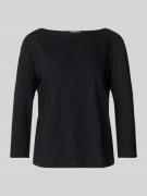 Regular fit shirt met 3/4-mouwen van puur katoen