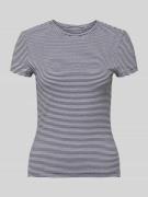 Slim fit T-shirt met ronde hals