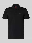 Slim fit poloshirt met logo-applicatie