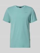 Slim fit T-shirt met logostitching