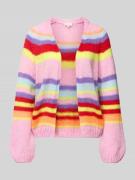 Regular fit cardigan met mohair in gebreide look