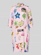 Relaxed fit overhemdjurk van pure viscose