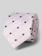 Stropdas van pure zijde met logopatch (6,5 cm)