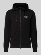 Slim fit sweatjack met capuchon