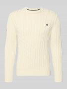 Slim fit pullover in gebreide look