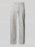 Straight fit stoffen broek met lyocell, model 'Everest'