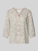 Relaxed fit blouse met V-hals