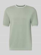 Regular fit T-shirt in gebreide look
