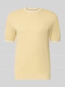 Regular fit T-shirt in gebreide look