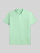 Slim fit poloshirt van katoenmix