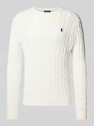 Gebreide pullover met kabelpatroon, model 'DRIVER'