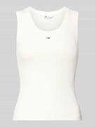 Slim fit tanktop van katoenmix