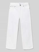 Straight fit jeans van puur katoen