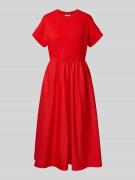 Uitlopende vrijetijdsjurk van materiaalmix, model 'CODY'