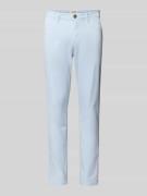 Slim fit stoffen broek met achterzakken, model 'Marco'