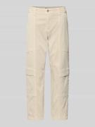 Straight fit cargobroek van katoenmix, model 'Ruby 2.0'