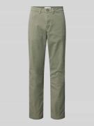 Slim fit chino van biologische katoenmix, model '175-SLIM NEW MILES'
