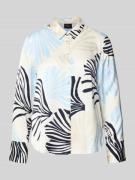 Regular fit overhemdblouse van pure viscose