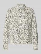 Regular fit overhemdblouse van katoenmix