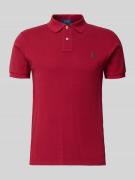 Slim fit poloshirt van puur katoen