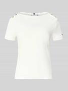 Slim fit T-shirt van puur katoen