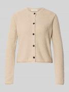 Regular fit gebreid jack van katoenmix