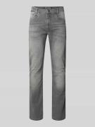 Straight fit jeans van katoenmix, model 'Arne Pipe'