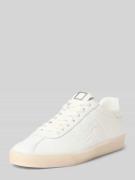 Sneakers van leer met rubberzool