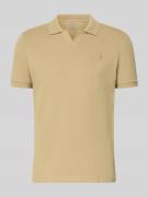 Slim fit poloshirt van katoenmix