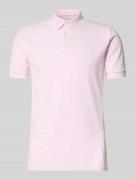 Slim fit poloshirt van katoenmix