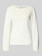 Regular fit shirt met lange mouwen van een mix van katoen en viscose