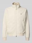 Jack met opstaande kraag en tweewegsritssluiting