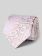 Zijden stropdas in all-over look (7,5 cm)