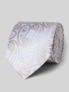 Zijden stropdas in all-over look (7,5 cm)