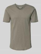 Regular fit T-shirt van puur katoen, model 'BENNIE LONGY'