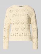 Gebreide pullover met ronde hals