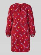 Tuniekjurk van viscose met druppelvormige hals