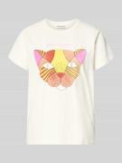 T-shirt met motiefprint, model 'Roma'